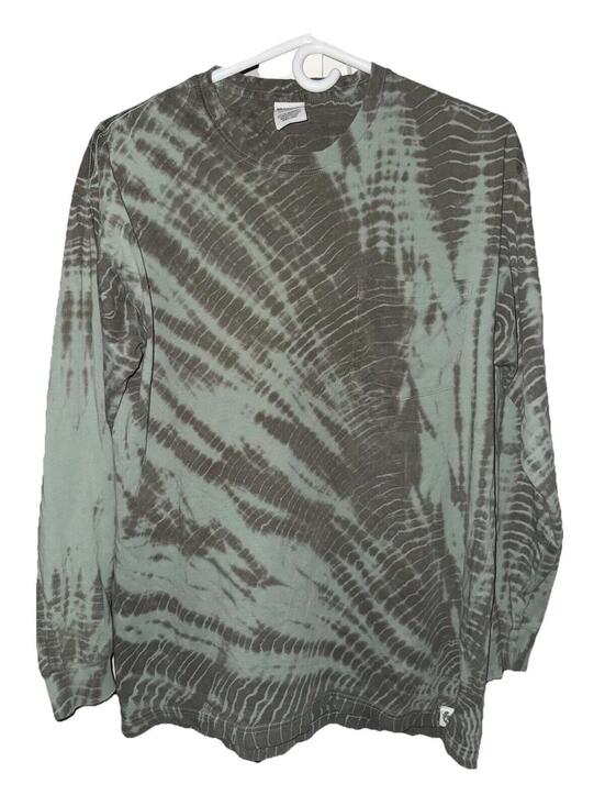 PINK Victoria's Secret Tops - PINK Victoria's Secret Tie Dye LS Green Shirt Top Womens S Hippie Boho